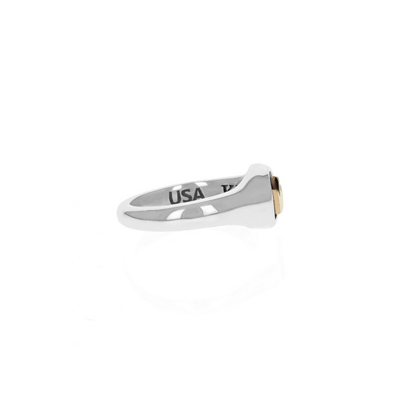Small Crown Ring with Gold Alloy - Danielle B.