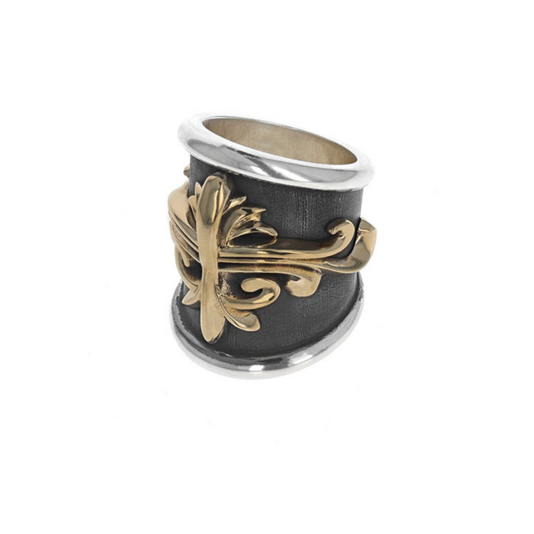 Large Scroll Shield Ring - Danielle B.
