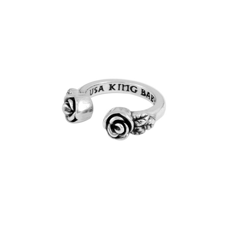 Open Ring with Roses