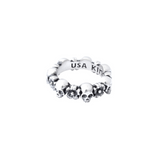 Skull and Sakura Infinity Ring