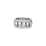 Skull Triple Band Pave CZ