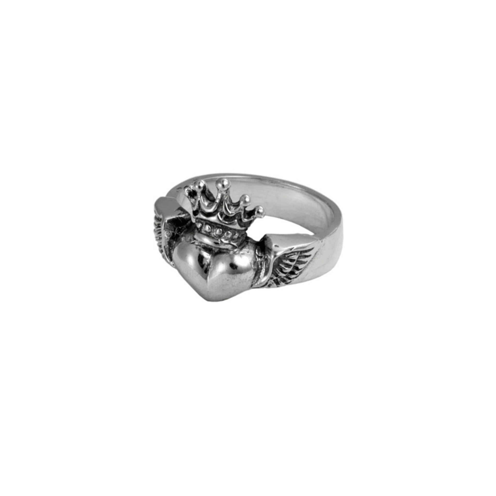 King Baby Winged Heart Ring
