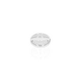 Silver X Cross Ring
