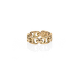 18kt Gold Small Pop Top Infinity Band