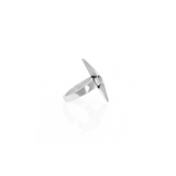 Pointed Double Skull Ring