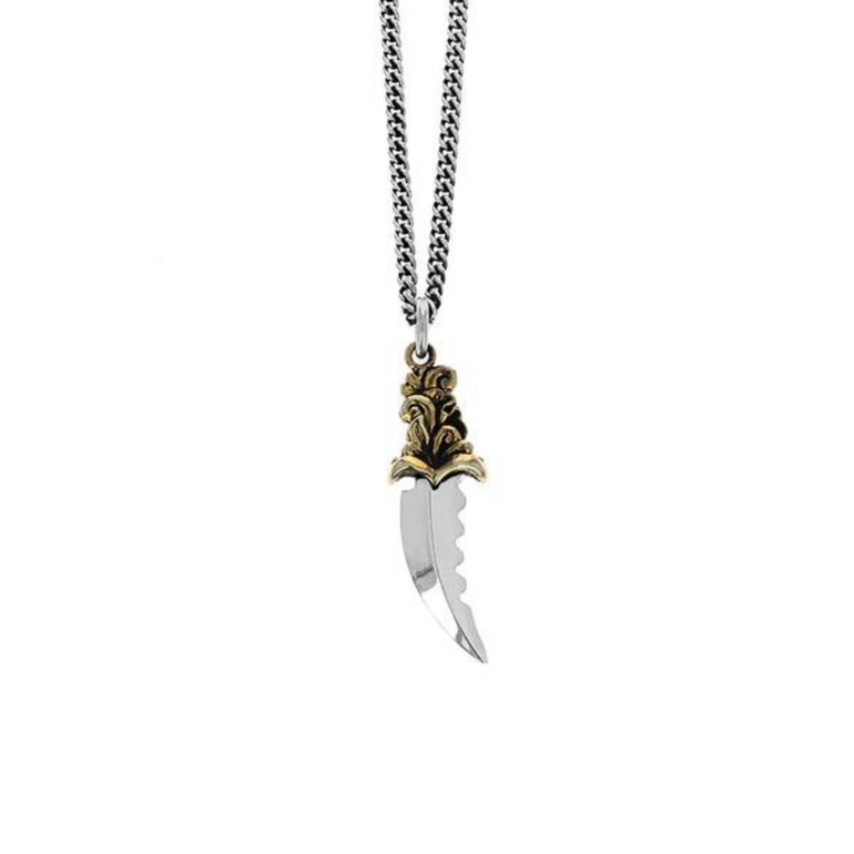Two-Tone Sawtooth Dagger Pendant - Danielle B.