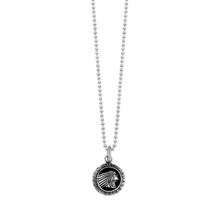 Indian Headdress Round Pendant - Danielle B.