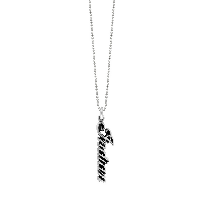 Indian Script Logo Pendant - Danielle B.