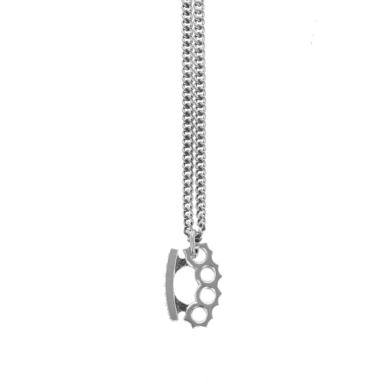 Small Brass Knuckle Pendant with Stars - Danielle B.