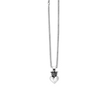 3D Crowned Heart Pendant