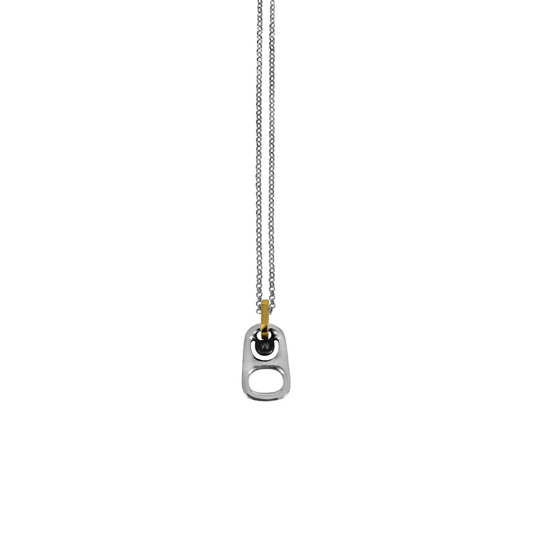 Small Pop Top Pendant with 18k Gold Bail