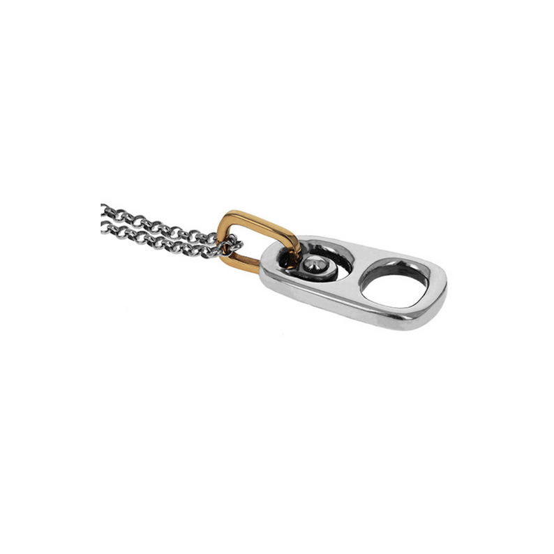 Small Pop Top Pendant with 18k Gold Bail