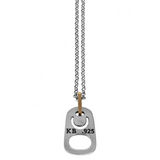 Small Pop Top Pendant with 18k Gold Bail