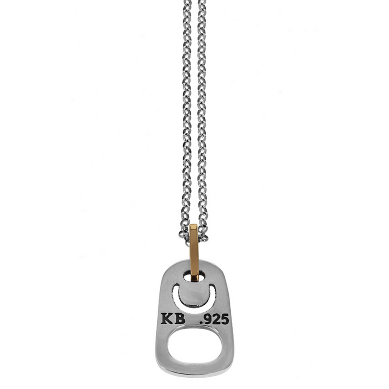 Small Pop Top Pendant with 18k Gold Bail