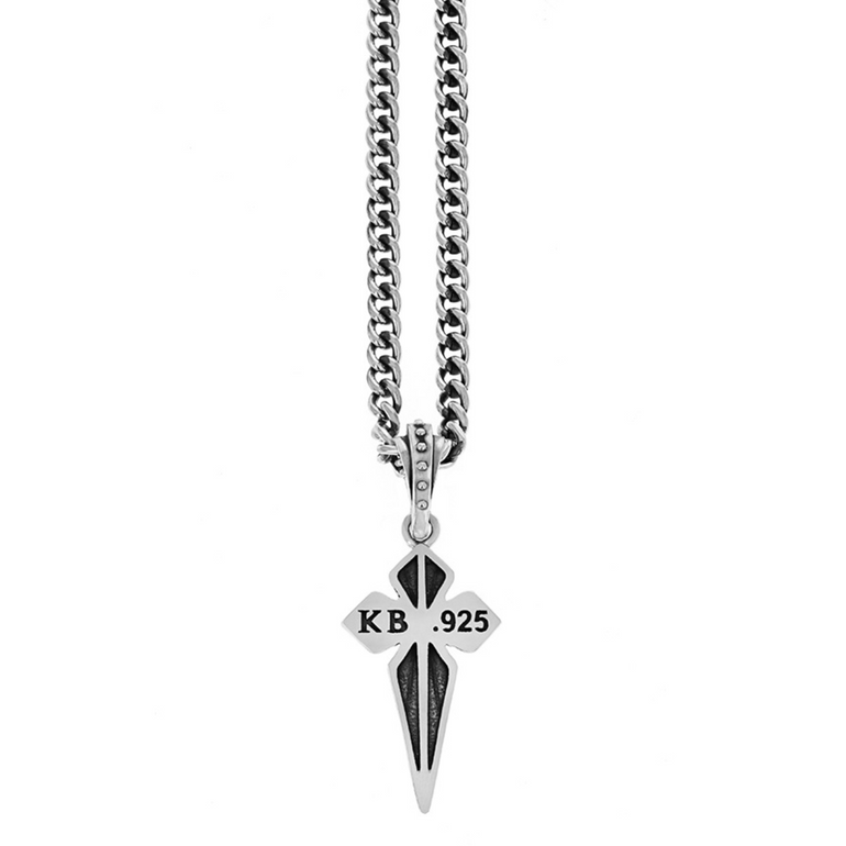 Pointed MB Cross Pendant