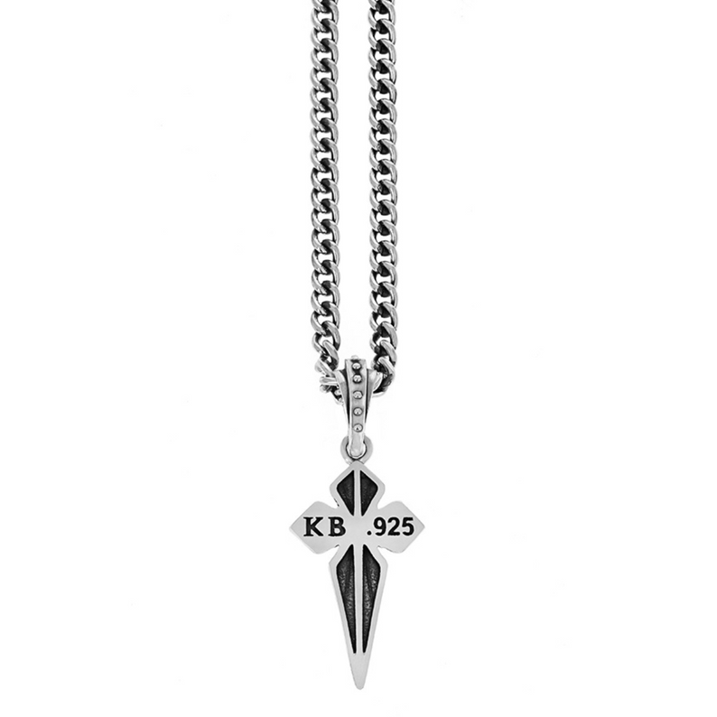 Pointed MB Cross Pendant