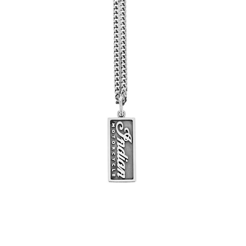 Framed Indian Script Logo Pendant