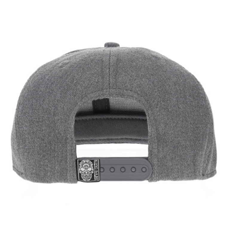 Grey Baroque Skull Hat