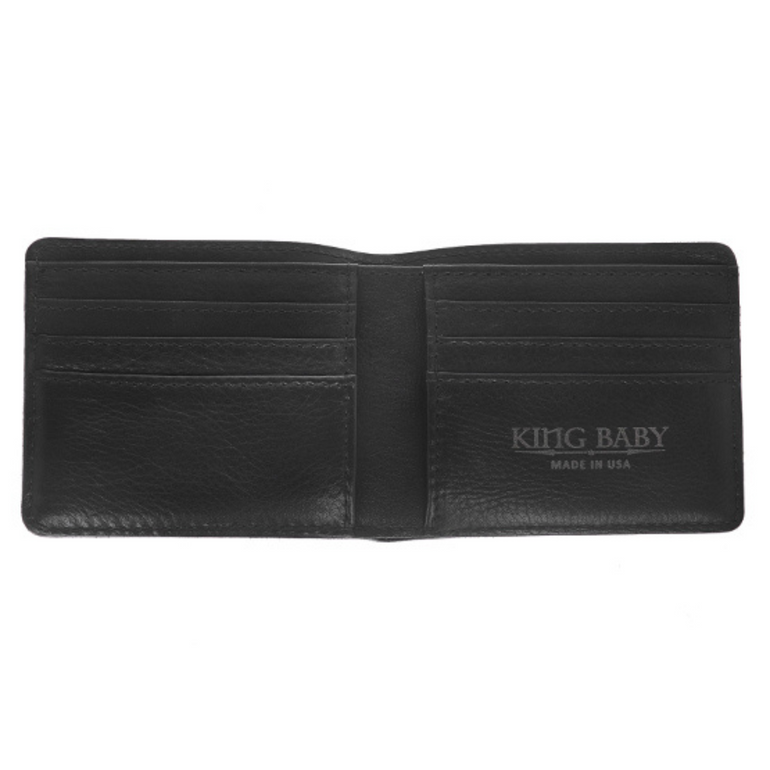 Bifold Wallet with Silver Skull