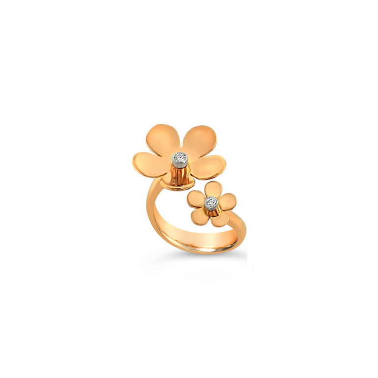 Minuette 18kt Gold Ring with Diamonds