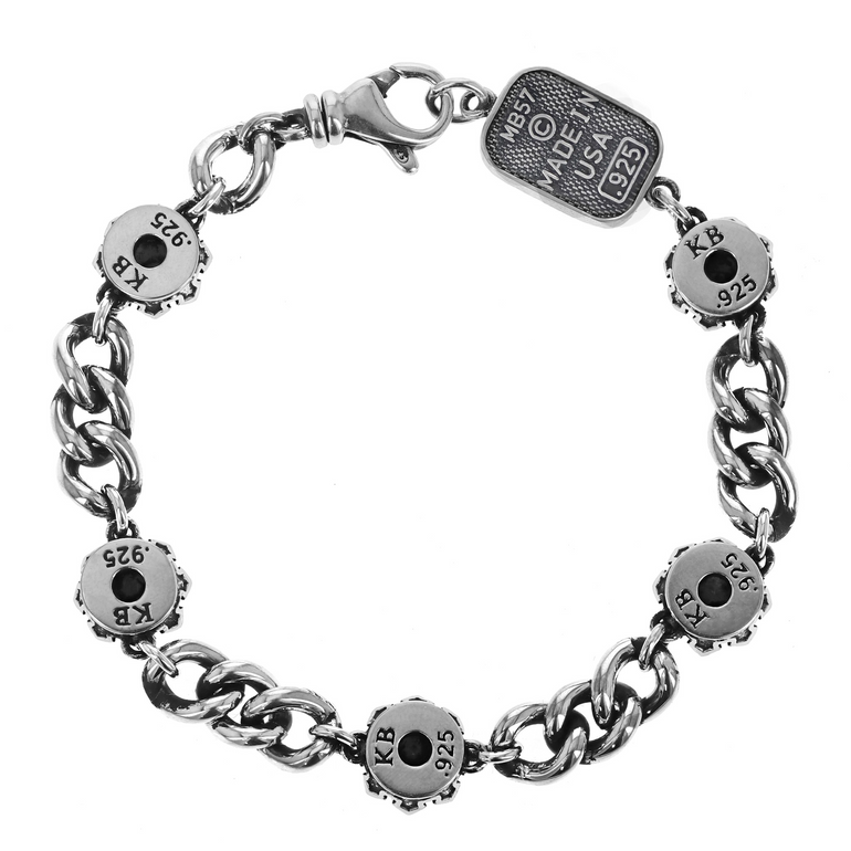 Crowned Garnet Bracelet