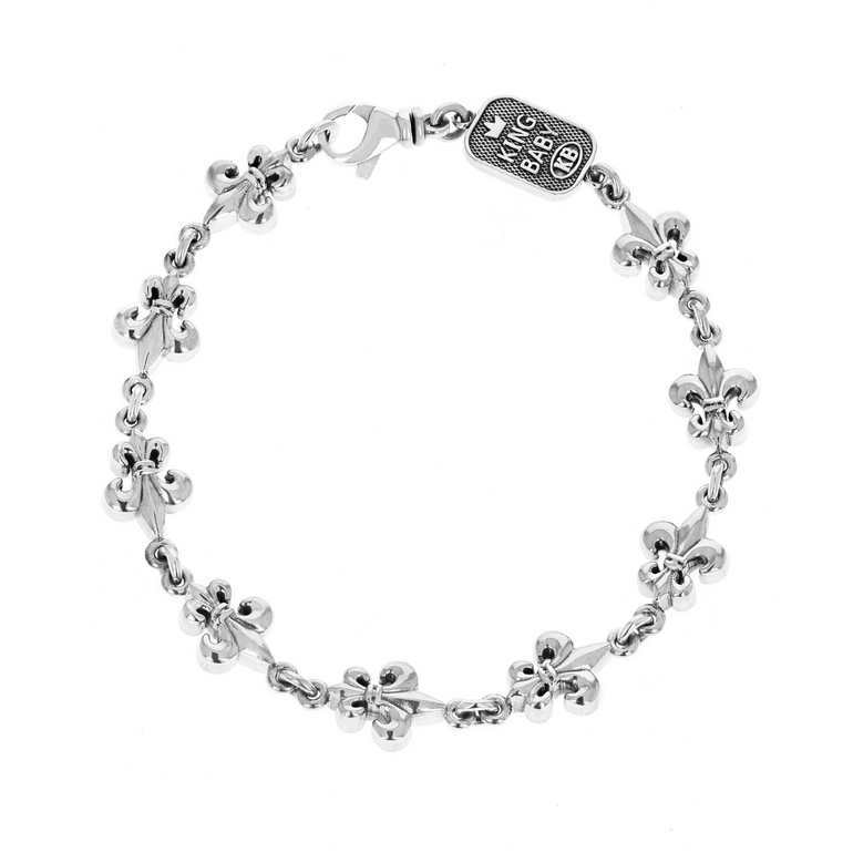 Large Fleur De Lis Chain Bracelet - Danielle B.