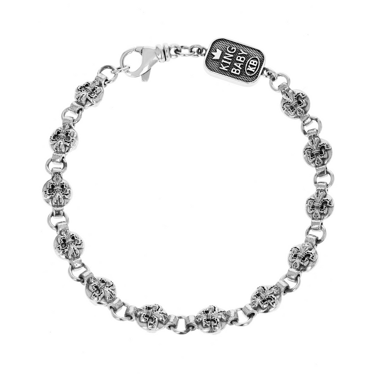 Round Fleur De Lis Bracelet