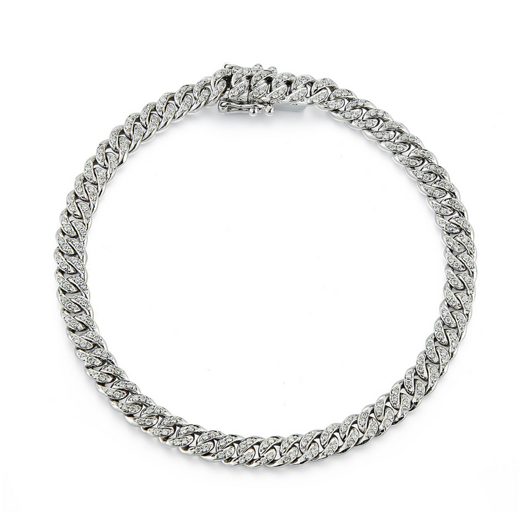 Cubin Link Diamond Bracelet - Danielle B.