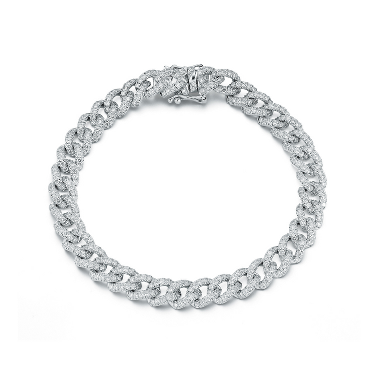 Curb Link Diamond Bracelet - Danielle B.