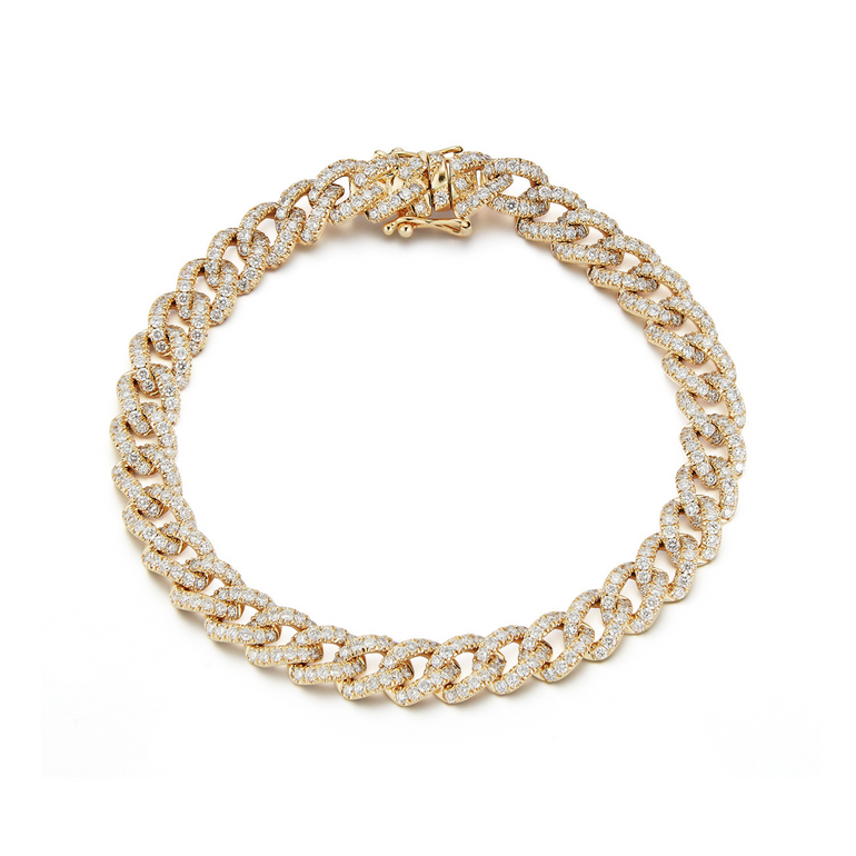 Curb Link Diamond Bracelet - Danielle B.
