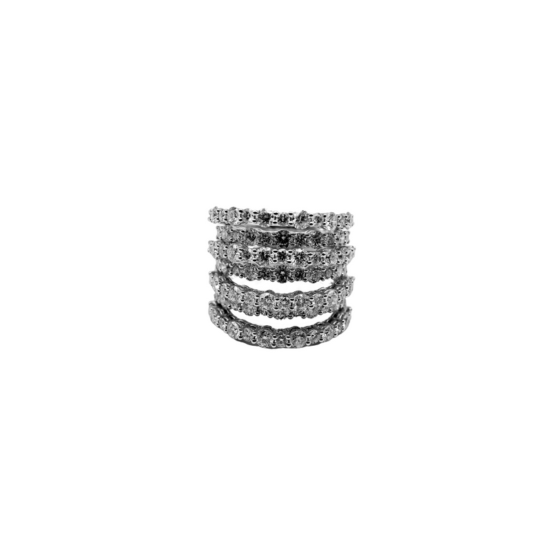 Multi-Row Ring with Diamonds - Danielle B.