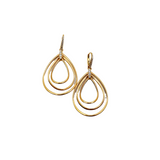 Multi-Tear Drop Earrings with Diamonds