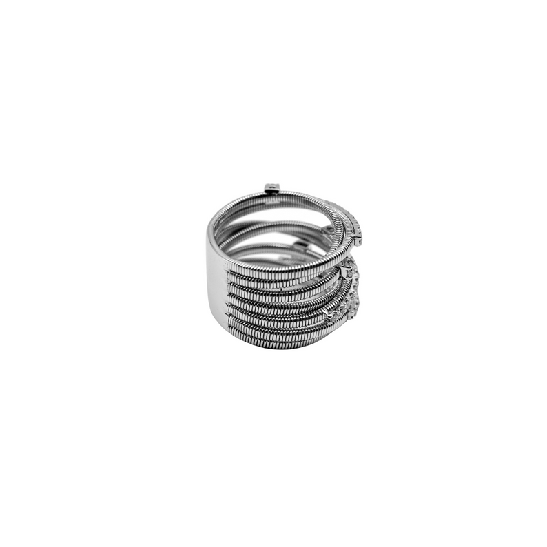 Crossover Ring with Diamonds - Danielle B.