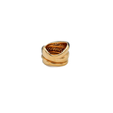 Ring with Black, Brown and White Diamonds