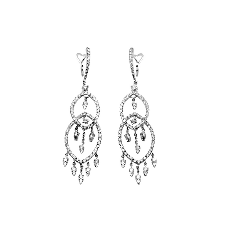 Drop Earrings with Diamonds - Danielle B.