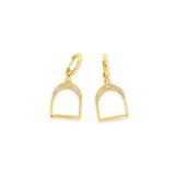 Staffe 18kt Yellow Gold Earrings with Diamonds